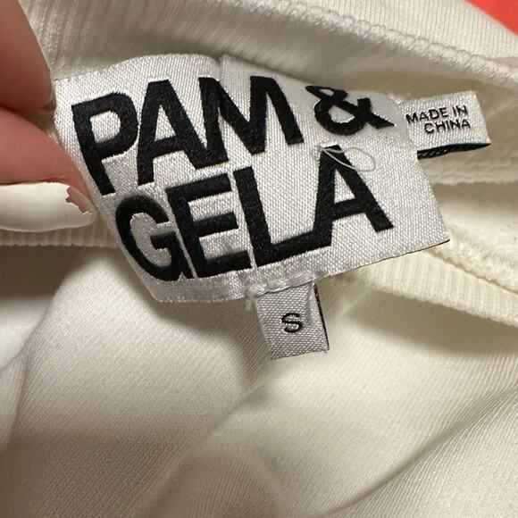 Pam & Gela Crewneck Cotton Pullover Sweatshirt Size Small - Picture 6 of 7